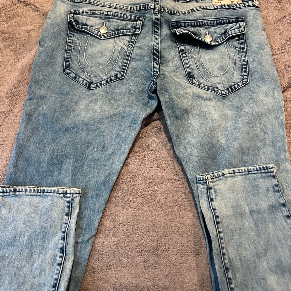 True Religion Rocco Relaxed Skinny Jeans - Blue